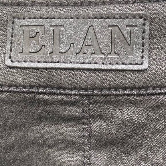 Elan Black Coated Skinny Button Up Ankle Jeans. Size Small. EUC! - Picture 4 of 7